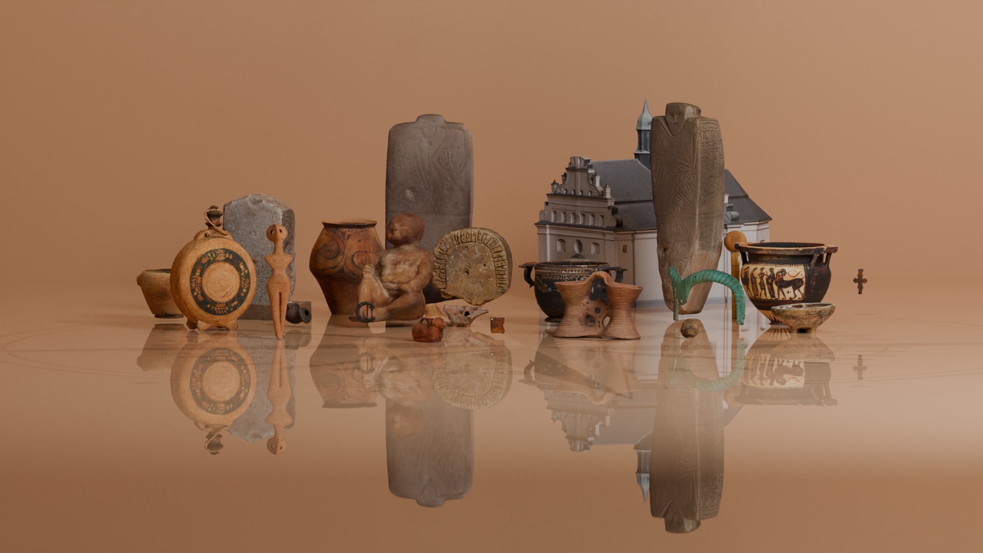 Фон входу на виставку